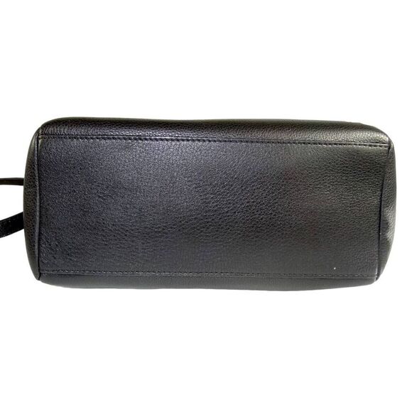 MARC JACOBS WOMEN'S HAIL TO QUEEN DIANA PEBBLED BLACK LEATHER SATCHEL BAG CB - Picture 6 of 10